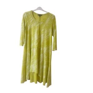 Kozan long tunic top brushstroke pattern sz Small